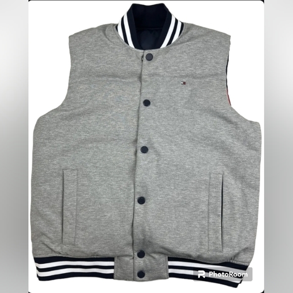 Tommy Hilfiger Men's Russet Quilted Reversible Vest Size XS - Picture 7 of 8